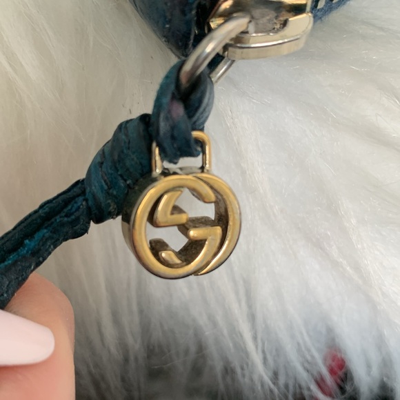 Authentic Gucci large leather zippy wallet custom dyed blue - Picture 12 of 17